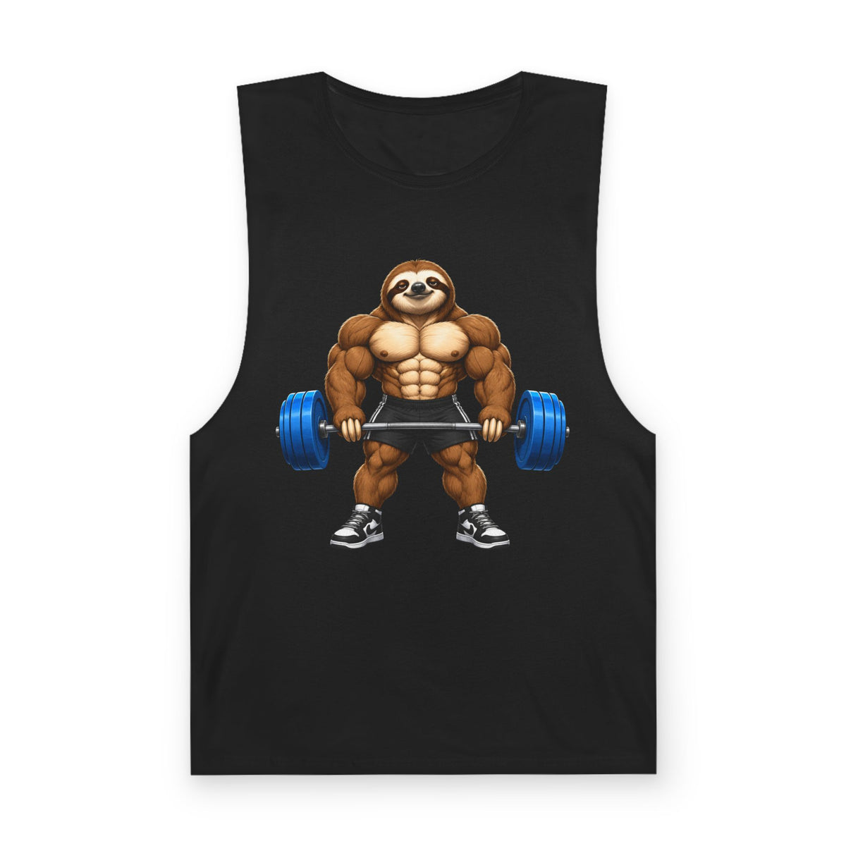 Strong Sloth Gym Tank Top – Funny Slow Gains Weightlifting Muscle Tank