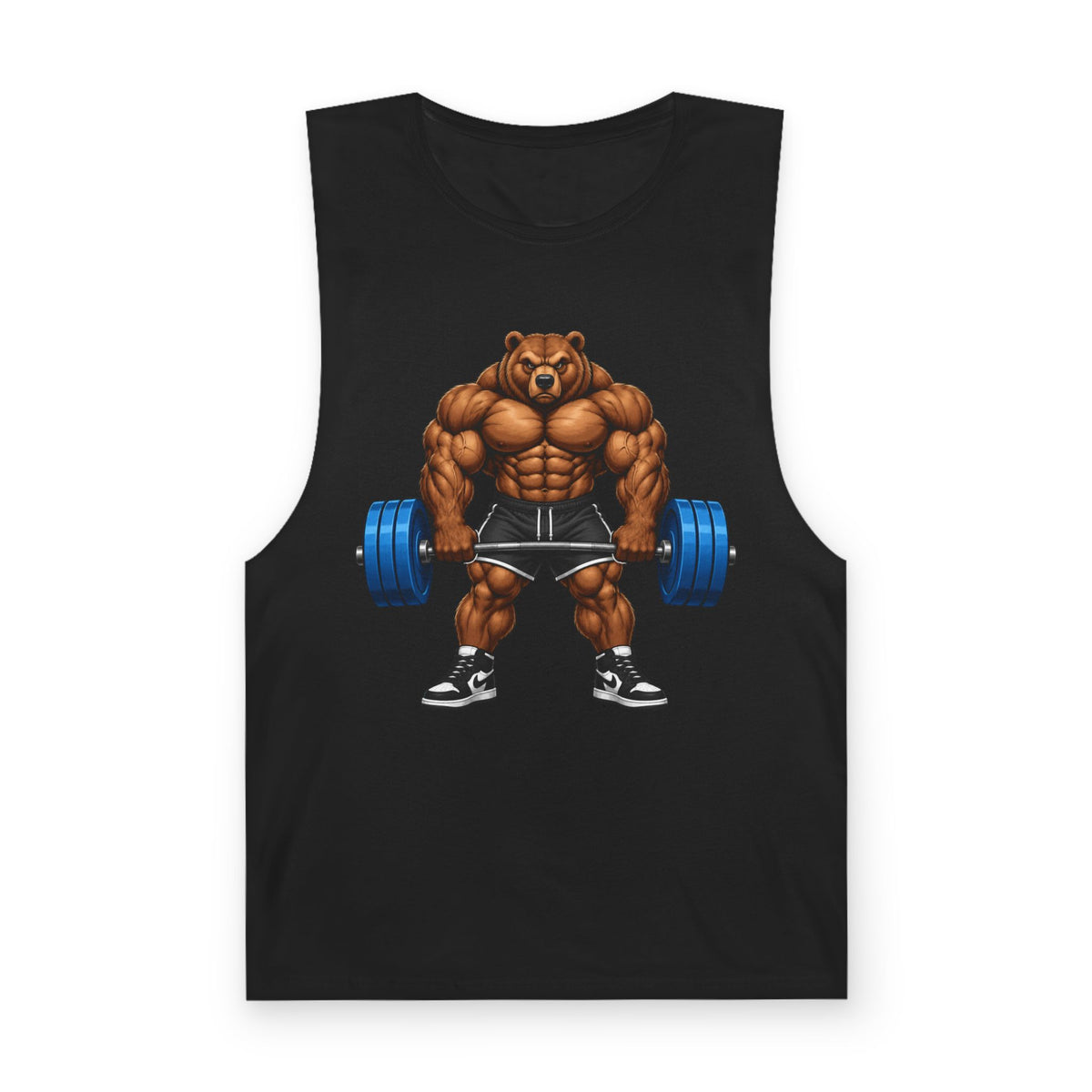 Strong Bear Gym Tank Top – Funny Grizzly Weightlifting Muscle Tank