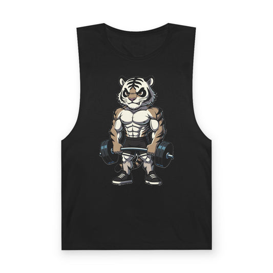 Strong Tiger Gym Tank Top – Fun Weightlifting Muscle Tank
