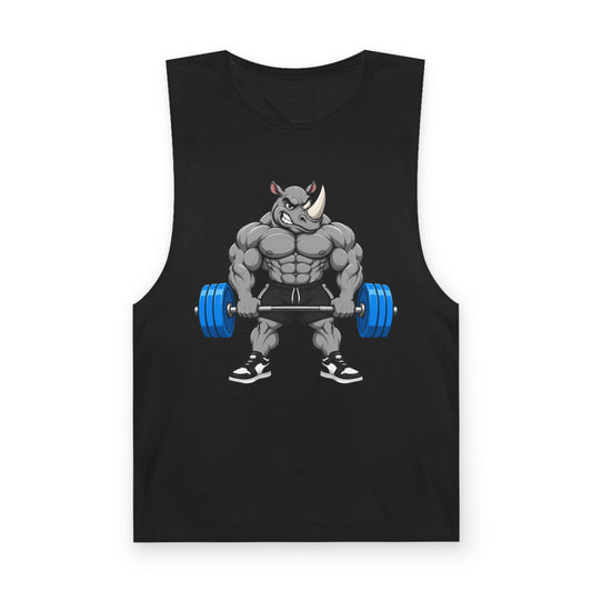 Strong Rhino Gym Tank Top – Fun Weightlifting Muscle Tank for Heavy Lifters