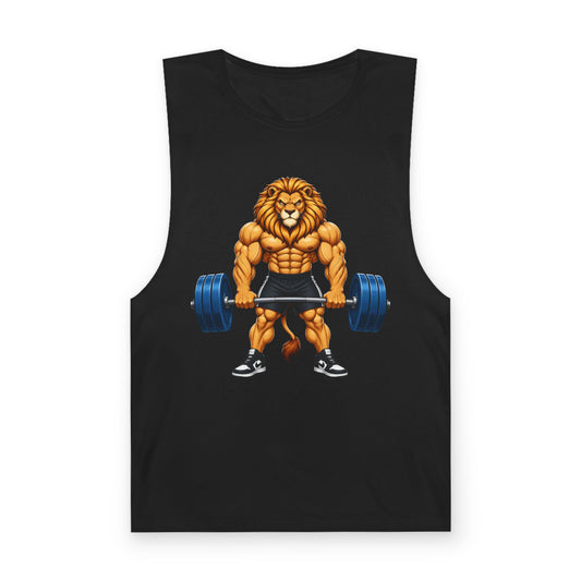 Strong Lion Gym Tank Top – Fun King of the Gym Weightlifting Muscle Tank